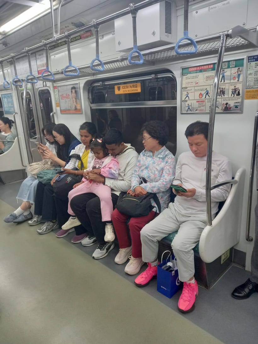 거제에서 부산까지 지하철로 예배하러 가는 길